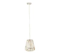 Orsina Cone Pendant Light With Geometric Glass Shade, Chrome Frame Crystal Ceiling Light, 1 Bulb Boutique Light