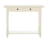 Premier Housewares Heritage Console Table with 2 Drawers, white