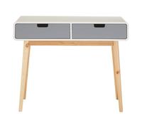 Orsina Console Table, Versatile Console Table with Drawers, Light Weight White Finish Console Table with Storage in Grey Orsina Grey