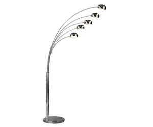 Orsina Contemporary 5-Arched Floor Lamp With Marble Base, Tall Metal Standing Lamp, Modern Uplighter Floor Lamp