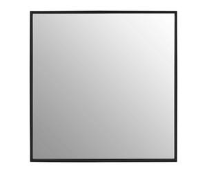 Orsina Contemporary Black Small Square Wall Mirror, Reflective Wall Mirror, Versatile Antique Mirror For Home