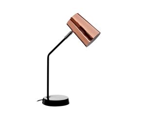 Orsina Contemporary Copper Table Lamp, Durable & Reliable Bedside Table Light, Versatile Modern Table Lamp in Rose Gold Orsina Rose Gold
