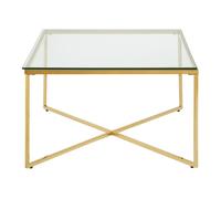 Orsina Contemporary Design Gold Finish Cross Base End Table, Versatile Side Table, Functional Table For Livingroom Orsina Gold