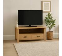 Premier Housewares Westbury Media Unit, Oak/Wood - Natural