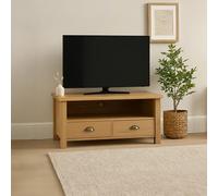 Orsina Contemporary Design Media Unit, Durable MDF Constructed Modern TV Unit, Functional Sl esign Media Unit in Natural Orsina Natural