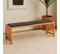 Orsina Contemporary Design Rose Gold Bench, Sleek Garden Bench For Outdoor, Leather Upholstered Dining Bench Orsina Rose Gold