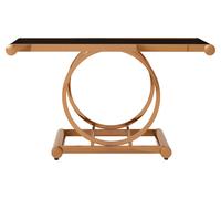 Orsina Contemporary Design Rose Gold Console Table, Versatile Hallway Table, Easily Maintained Modern Console Table Orsina Gold