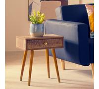 Orsina Contemporary Design Small Side Table, Versatile Storage Table, Multipurpose Wooden Small Table, Lounge Table in Brown Orsina Brown