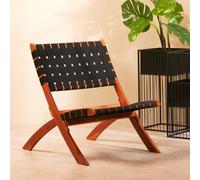 Orsina Contemporary Emilo Woven Chair, Versatile Rustless Dining Chair, Lightweight Easy Cleaning Outdoor Chair