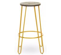 Orsina Contemporary Metal Finish Bar Stool, Hairpin Stool Kitchen Counter, Versatile Breakfast Stool for Home in Natural Orsina Natural