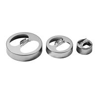 Orsina Contemporary Set Of Three Cookie Cutters, Simple To Use Biscuit Cutters, Dishwasher Safe Cookie Cutters in Silver Orsina Silver