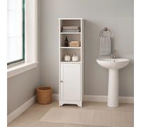 Orsina Contemporary Single Door Cabinet, Compact Design Display Cabinet, Functional Side Cabinet For Livingroom in White Orsina White