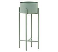 Orsina Contemporary Small Green Floor Standing Planter, Sturdy Outdoor Pot For Flowers, Durable Floor Planter