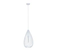Orsina Contemporary Teardrop White Pendant Light, Effortlessly Maintained Down Light Wall, Sleek Ceiling Light