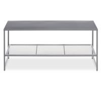 Orsina Convenient Black Metal Coffee Table, Sleek Coffee Table For Livingroom, Industrial Design Decorative Table in Grey Orsina Grey