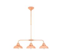 Jasper Pendant Light Three lamps Copper Finish