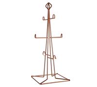 Orsina Copper Finish 6 Mug Tree, Elegant Wire Stand For Hanging Mugs, Durable Metal Frame With Stylish Copper Orsina Copper