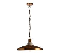Interiors by Premier Copper Finish and Aluminum Pendant Light, Ceiling Light, Easy to Install Ceiling Pendant Premier Housewares Gold One Size