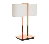 Interiors by PH Lilian Copper Finish Table Lamp, Pink