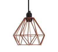 Interiors by Premier Bartol Copper Metal Wire Pendant Light Premier Housewares Gold One Size