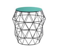 Orsina Corina Side Table With Green Enamel Top