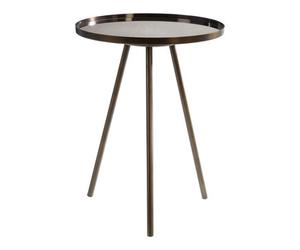 Orsina Corra Black Iron Finish Side Table