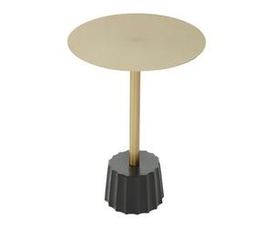 Orsina Corra Side Table With Black Base