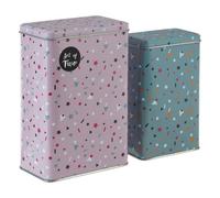 Orsina Cosmic Design Set Of 2 Stellar Storage Canisters, Versatile Tall Food Container, Airtight Storage Canister