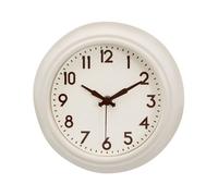 Interiors by Premier Metal White Face Wall Clock Premier Housewares Cream One Size