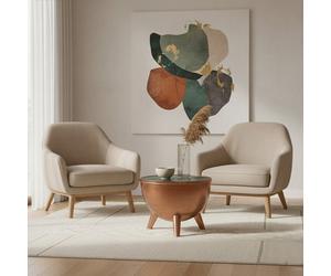 Orsina Crest Green Marble Top Table