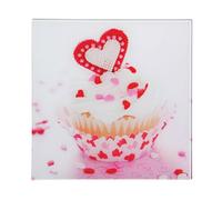 Orsina Cupcake Glass Print With Multicoloured Base