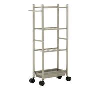 Orsina Dara 4 Tier Trolley Brush Nickel With Basket