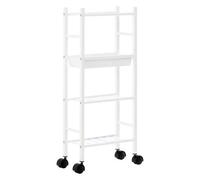 Orsina Dara 4 Tier White Trolley With Basket