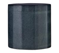 Orsina Dark Grey Marble Effect Cotton Jar, Cotton Bud Container With Lid, Travel Ear Bud Holder, Cotton Swab Holder