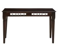 Orsina Dark Sheesham Wood Console Table, Vintage Wooden Hallway Console Table With Iron Finishings, Wood Side Table in Brown Orsina Brown