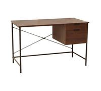 Premier Housewares Bradbury Dark Walnut Veneer Desk with Drawers