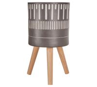 Orsina Darnell Large Black & White Finish Planter Orsina Multicolor