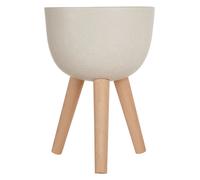 Orsina Darnell Small White Finish Rounded Planter Orsina White