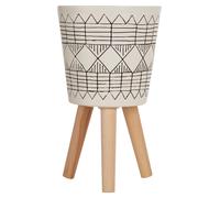 Orsina Darnell White & Black Small Planter Orsina Multicolor