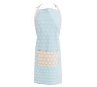 Orsina Deco Apron, Stylish Art Deco Pattern With Adjustable Neck & Waist Straps, Protects Clothing in Blue Orsina Blue