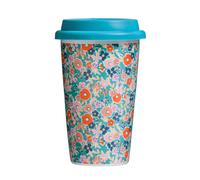 Orsina Decorative Design Travel Mug, Beautiful Design Mug For Long Journies, Secured Lid Reusable Travel Mug Orsina Multicolor