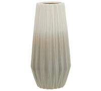 Orsina Decorative Large Grey White Ceramic Vase, Robust Pottery Vase, Sleek And Sturdy Vase For Artificial Flowers