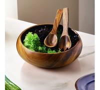 Orsina Decorative Large Round Salad Bowl, Functional Salad Bowl For Kitchen, Traditional Decorative Bowl For Diet in Natural Orsina Natural