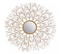Orsina Delicate Twig Wall Mirror, Luxurious Round Accent Mirror, Contemporary Design Decorative Round Mirror