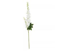 Orsina Delphinium Spike - 90Cm White, Elegant Faux Stem With Layered White Blossoms And Tall Green Stalk