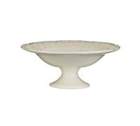 Diamante Georgia Footed Bowl, Cream