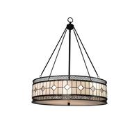 Orsina Diamond Deco Pendant Light, Tiffany Style Pendant With Hand Rolled Glass, Diamond Pattern Hanging Light Orsina Multicolor