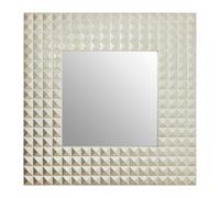 Orsina Dimano Champagne Finish 3D Geometric Wall Mirror in Gold Orsina Gold