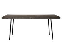Orsina Dining Table, Rustic Dining Room Table For Breakfast, Sturdy Small Modern Dining Table For Dinner in Black Orsina Black