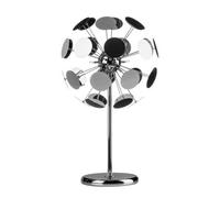 Premier Housewares G4 10 Watt 1 Disc Table Lamp, Chrome